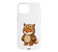 Costume de Renard Kawaii dans Une Chouette pour Filles et Enfants Coque pour iPhone 15 Plus