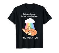 Costume de Renard Mignon sous l'arc-en-Ciel Être Humain est compliqué T-Shirt