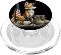 Costume de Renard Militaire pour Signification Symbolique et tragique PopSockets PopGrip pour MagSafe