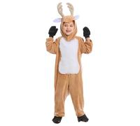Costume de renne pour enfants | Costume de renne de Noël pour cosplay | Combinaison mignonne qui attire l'attention pour les élèves de 3 à 13 ans, filles, garçons, étudiants