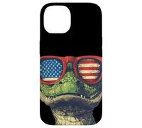 Costume de Reptile Patriotique pour Les Fans de Crocodiles et de lézards Coque pour iPhone 14