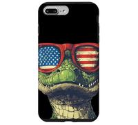 Costume de Reptile Patriotique pour Les Fans de Crocodiles et de lézards Coque pour iPhone 7 Plus/8 Plus