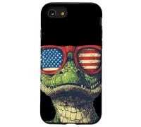 Costume de Reptile Patriotique pour Les Fans de Crocodiles et de lézards Coque pour iPhone SE (2020) / 7/8