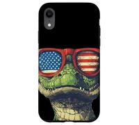 Costume de Reptile Patriotique pour Les Fans de Crocodiles et de lézards Coque pour iPhone XR