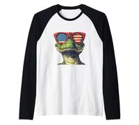 Costume de Reptile Patriotique pour Les Fans de Crocodiles et de lézards Manche Raglan