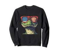Costume de Reptile Patriotique pour Les Fans de Crocodiles et de lézards Sweatshirt