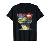 Costume de reptile patriotique pour les fans de crocodiles et de lézards T-Shirt