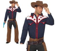 Costume De Rodeo Cowboy Pour Adultes Hommes Western Far West Halloween Nouveau