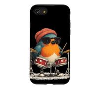Costume de Rouge-Gorge avec Tambours et Look Cool Coque pour iPhone SE (2020) / 7/8
