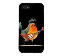 Costume de Rouge-Gorge Punk avec Guitare électrique pour Les Amateurs de Rockstar Coque pour iPhone SE (2020) / 7/8
