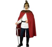 Costume de Saint Martin - Cape divisible - Rouge et marron - Pour homme - Uniforme médiéval - Carnaval