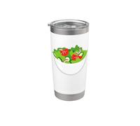 Costume de salade verte Gobelet isotherme en acier inoxydable double paroi