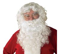Costume De Santa Avec Barbe Et Perruque