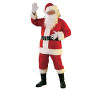 Costume De Santa En Flanelle Deluxe Pour Adulte Taille X-Large