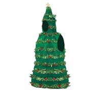 Costume de sapin de Noël pour adulte - Robe verte pour homme et femme - Costume d'Halloween pour homme et femme (vert, taille unique)