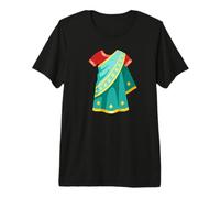 Costume de Sari Shari T-Shirt Haut de Gamme