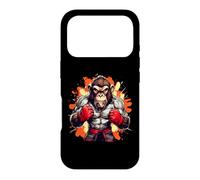 Costume de Singe d'arts Martiaux Cool en colère, Singe, Primate, Muai Thai Coque pour iPhone 17 Pro