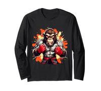 Costume de Singe d'arts Martiaux Cool en colère, Singe, Primate, Muai Thai Manche Longue