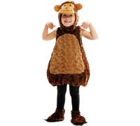 Costume de singe sans manches pour enfants Costume animal brun