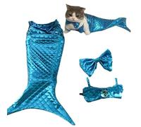 Costume De Sirène Pour Chat Costume Sirène Queue de Poisson Doux