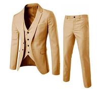 Costume de smoking 3 pièces pour homme - Costume de mariage pour homme avec deux boutons - Costume décontracté avec col châle - Costume formel de mariage - Ensemble de smoking de mariage - Blazer et