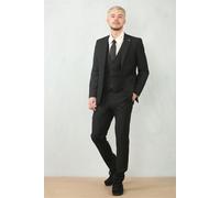 Costume De Soirée Pour Homme Noir En 3 Pièces Ajusté Pour Le Travail