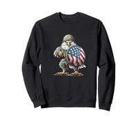Costume de Soldat Aigle avec Bouclier américain et Casque Sweatshirt