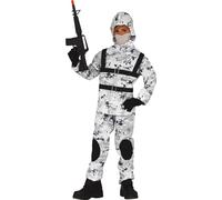 Costume de soldat d'hiver pour garçon taille 110-146, taille:128/134