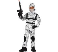 Costume de soldat d'hiver pour garçon taille 110-146, taille:140/146