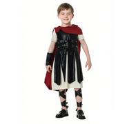 Costume de soldat romain, costume de soldat cosplay pour garçons comprend le bandeau, la robe (y compris le cap), la couverture à manches, les sangles jambe, S, Roman