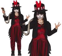 Costume De Sorcier Vaudou Pour Enfant D'Halloween Tenue De Garçon
