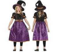 Costume de sorcière araignée pour enfants de 5 à 6 ans