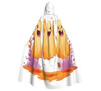 Costume de sorcière Blithe Spirit - Costume d'Halloween d'horreur avec cape à capuche pour homme, parfait pour cosplay et fêtes