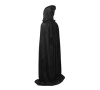 costume de sorcière Cloak Robe Halloween Costume For Adults Witch Vampire Cosplay Party Dress Up(Black,70cm for kids)