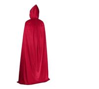 costume de sorcière Cloak Robe Halloween Costume For Adults Witch Vampire Cosplay Party Dress Up(Claret with bag,130cm for kids)