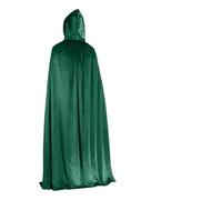 costume de sorcière Cloak Robe Halloween Costume For Adults Witch Vampire Cosplay Party Dress Up(Green with bag,110cm for kids)