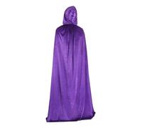 costume de sorcière Cloak Robe Halloween Costume For Adults Witch Vampire Cosplay Party Dress Up(PURPLE,70cm for kids)