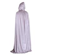costume de sorcière Cloak Robe Halloween Costume For Adults Witch Vampire Cosplay Party Dress Up(Silver with bag,70cm for kids)