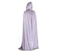 costume de sorcière Cloak Robe Halloween Costume For Adults Witch Vampire Cosplay Party Dress Up(Silver,70cm for kids)