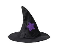 Costume de sorcière de chat - Tenue mignonne - Cape d'Halloween - Robe noire légère avec chapeau en dentelle - Vêtements magiques pour petits chatons, chiots, événements d'astuce, cosplay d'intérieur