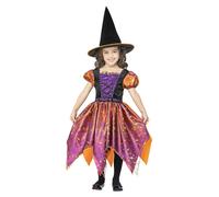 Costume De Sorcière Enfant Lune Et Étoiles Grand