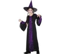 Costume de Sorcière Ensorcelante -Halloween - Taille : 4/6 ans (102 à 114 cm) violette G