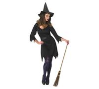 Costume De Sorcière Fantaisie Pour Femmes Enchantresses Noires Pour Halloween
