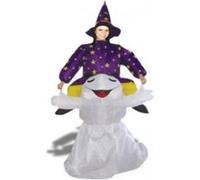 Costume de sorcière gonflable spécial halloween déguisement fete accesssoire costume insolite drole jaune G