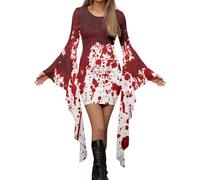 Costume de sorcière médiévale gothique à manches chauve-souris pour femme - Costume de mercredi de la famille Addams pour adulte - Costume vintage d'Halloween et de reine - Tenue de cosplay Y2K pour