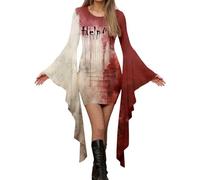 Costume de sorcière médiévale gothique à manches chauve-souris pour femme - Costume de mercredi de la famille Addams pour adulte - Costume vintage d'Halloween et de reine - Tenue de cosplay Y2K pour