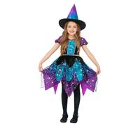Costume De Sorcière Pour Enfants Filles D'Halloween Tenue De Fête