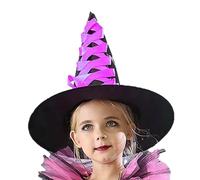 Costume de sorcière pour filles - Accessoires de conte de fées d'Halloween - Chapeau de cosplay et balai pour adolescentes pour jeu de rôle, fête costumée, défilé, cosplay