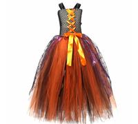 Costume de sorcière pour les filles - costume de sorcières de conte de fées, tenue de sorcière ensemble avec chapeau et balai pour filles, | Robe d'Halloween classique pour les fêtes de cospla