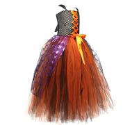 Costume de sorcière pour les filles - costume de sorcières de conte de fées, tenue de sorcière ensemble avec chapeau et balai pour filles, | Robe d'Halloween classique pour les fêtes de cospla